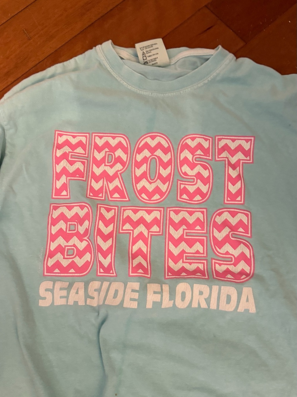 Frostbites 30A blue T shirts. Kids large women’s small